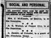 "Social and Personal"