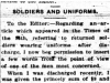 "Soldiers and Uniforms"