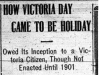 "How Victoria Day Came to be Holiday"