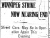 "Winnipeg Strike Now Nearing an End"