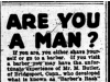"Are You A Man"