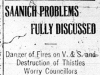 "Saanich Problems Fully Discussed"