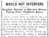 Would Not Interfere