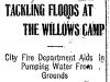 Flooding at Willows