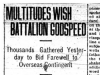 Overseas Contingent Given Solemn Send-Off