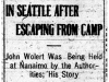 German Sailor Escapes