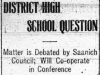 High School Question