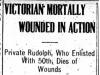 Private Rudolph, Deceased