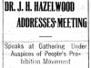 Prohibition Address