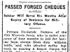 Cheque Forgery