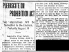 "Plebiscite on Prohibition Act"