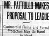 "Mr. Pattullo Makes Proposal to League: Commercial Flying and Forest Protection May Go Hand in Hand"-