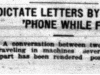 "Dictate Letters by 'Phone While Flying"