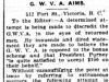 "G.W.V.A. Aims"