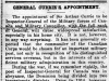 "General Currie's Appointment"