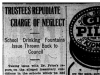 "Trustees Repudiate Charge of Neglect" and "Breezy Discussion Over Dental Clinic"