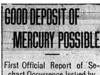 "Good Deposit of Mercury Possible"