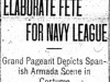 "Elaborate Fete For Navy League"