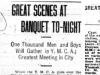 "Great Scenes At Banquet Tonight"