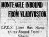 "Monteagle Inbound From Vladivostok"