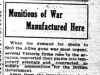 "Munitions of War Manufactured Here"