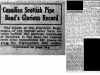 "Canadian Scottish Pipe Band's Glorious Record"