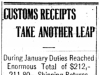"Customs Receipts Take Another Leap"