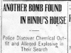 "Another Bomb Found in Hindu's House."