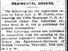 "Regimental Orders"