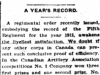 "A Year's Record"