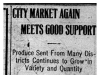 "City Market Meets Good Support"
