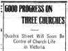 "Good Progress on Three Churches"