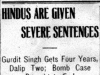 "Hindus Are Given Severe Sentences"
