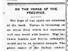 "On the Verge of the Precipice"