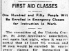 "First Aid Classes"