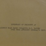 A list describing all medical equipment, furniture, cookery and other items in the Coloquitz Mental Home. Source: Image Courtesy of Royal BC Museum, BC Archives - GR-308 (loose letter inside Volume 52) See BC Archives Date: April 1 1919